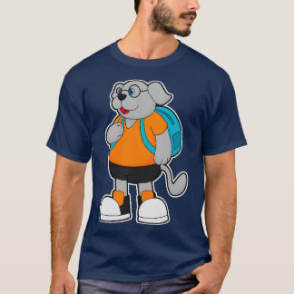 Dog as Hiker with Backpack T-Shirt