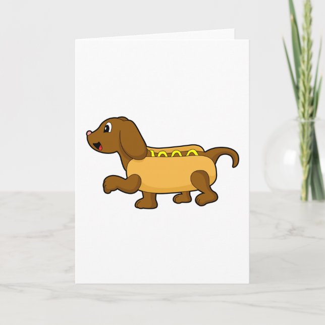 Dog as Hotdog Card (Front)