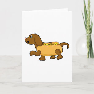 Dog as Hotdog Card