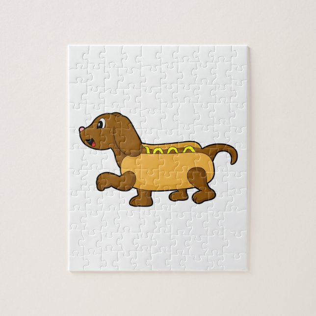 Dog as Hotdog Jigsaw Puzzle (Vertical)