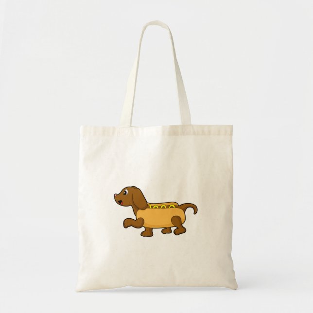 Dog as Hotdog Tote Bag (Front)