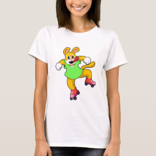 Dog as Inline Skater with Inline Skates T-Shirt