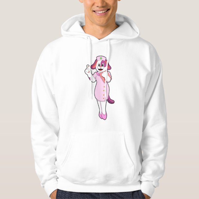 Dog as Nurse Hoodie (Front)