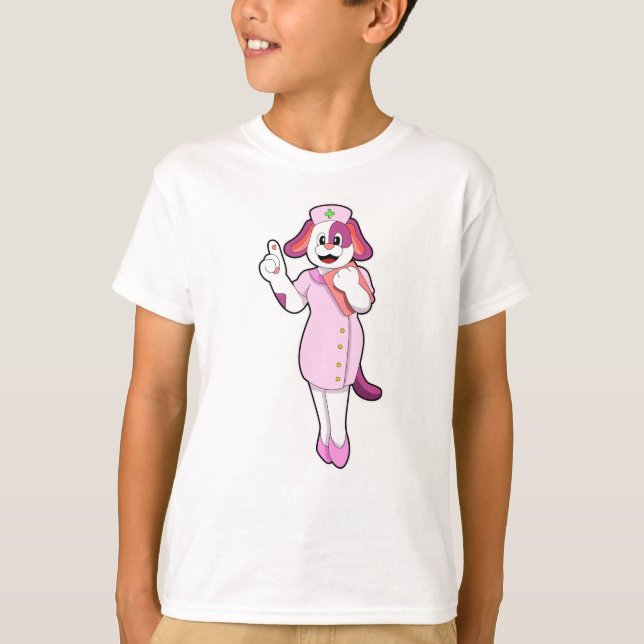 Dog as Nurse T-Shirt (Front)