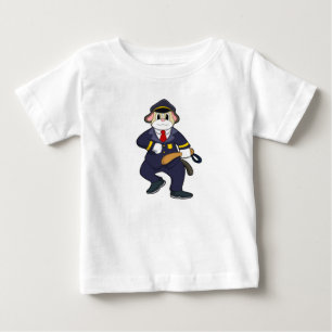Dog as Police officer with Police uniform Baby T-Shirt