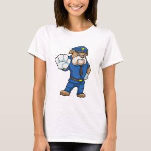 Dog as Police officer with Uniform T-Shirt