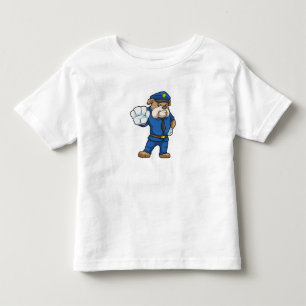 Dog as Police officer with Uniform Toddler T-shirt