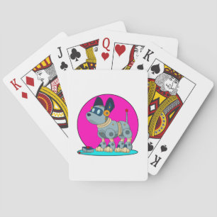 Dog as Robot Playing Cards