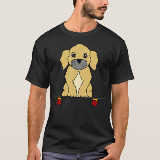 Dog as Skateboarder with Skateboard T-Shirt
