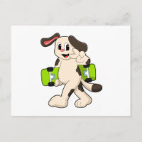 Dog as Skater with Skateboard