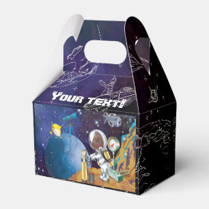 Dog astronaut and alien for the boy favor box