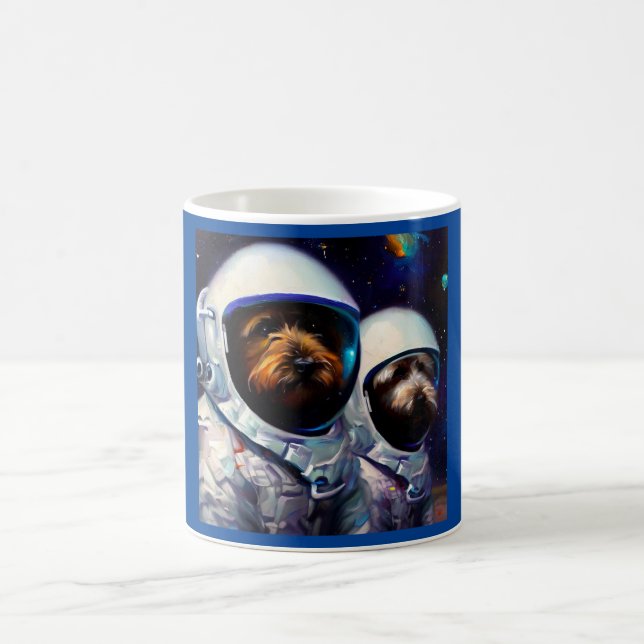 Dog Astronauts Coffee Mug (Center)