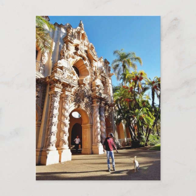 Dog At Balboa Park Postcard (Front)