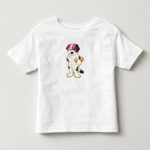 Dog at Football Sports Toddler T-shirt