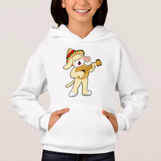 Dog at Music with Guitar (Front)