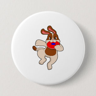 Dog at Playing 3 Inch Round Button