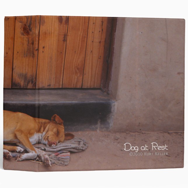 Dog at Rest Binder (Front/Spine)