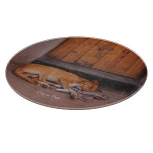 Dog at Rest Cutting Board
