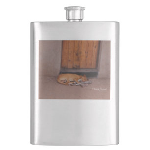 Dog at Rest Hip Flask