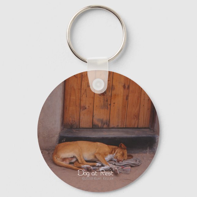 Dog at Rest Keychain (Front)
