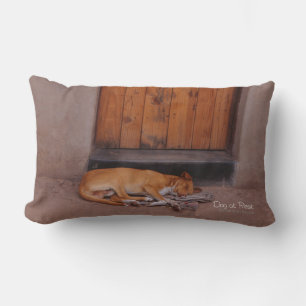 Dog at Rest Lumbar Pillow