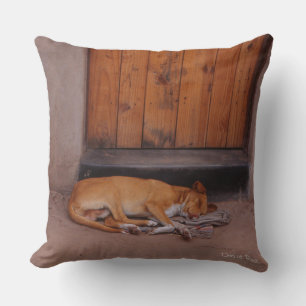 Dog at Rest Throw Pillow