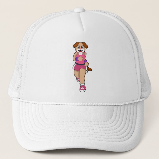 Dog at Running Trucker Hat (Front)