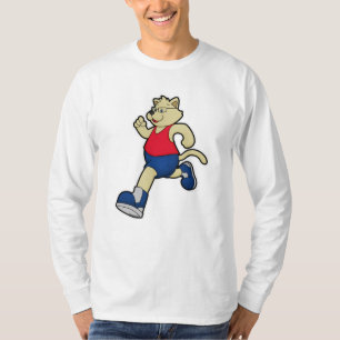 Dog at Running with Glasses T-Shirt