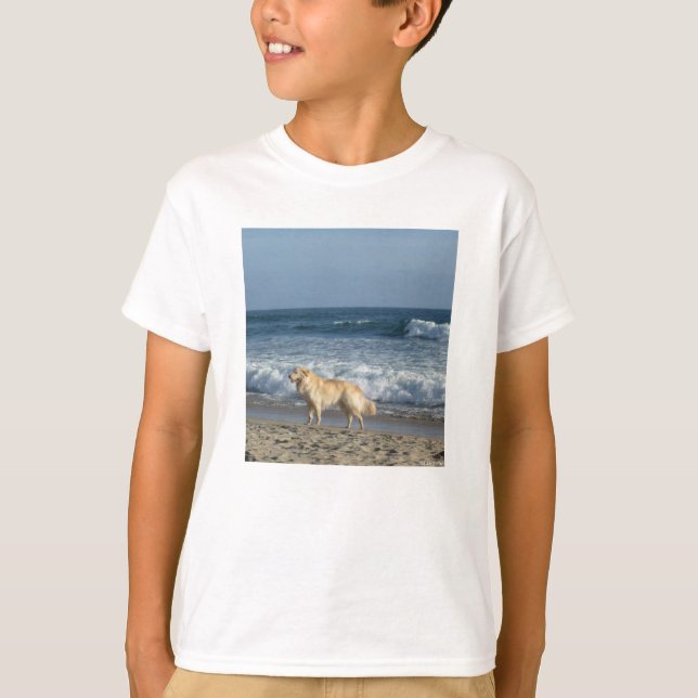 Dog At The Beach T-Shirt (Front)