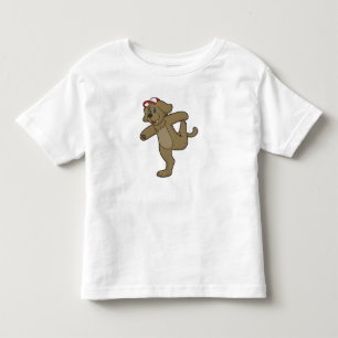 Dog at Yoga Fitness Toddler T-shirt