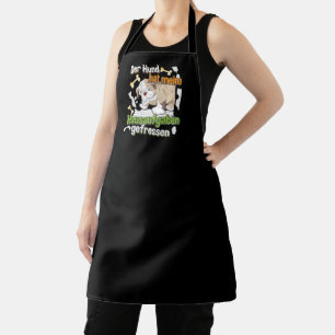 Dog Ate My Homework - Learning German Quote Apron