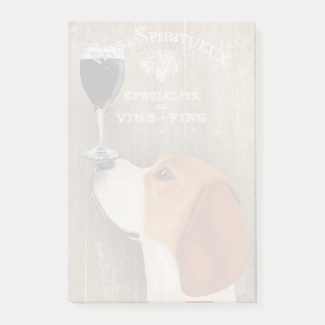 Dog Au Vin Beagle Post-it Notes (Front)