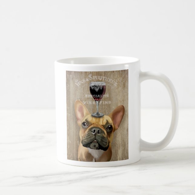 Dog Au Vin, French Bulldog Coffee Mug (Right)