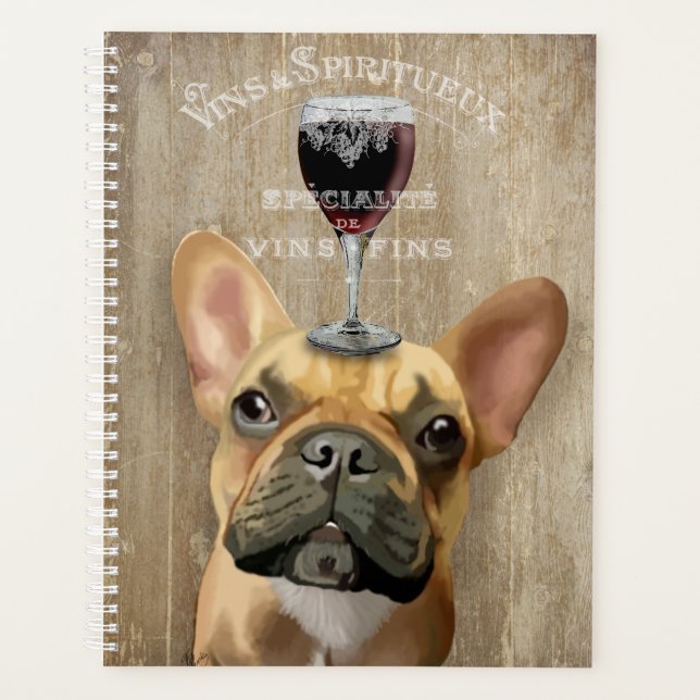 Dog Au Vin, French Bulldog Planner (Front)