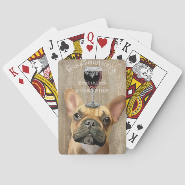 Dog Au Vin, French Bulldog Playing Cards (Back)
