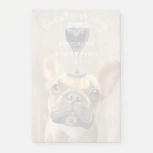 Dog Au Vin, French Bulldog Post-it Notes