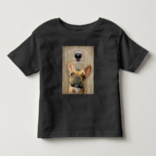 Dog Au Vin, French Bulldog Toddler T-shirt