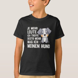 Dog Australian Shepherd Does Not Like People T-Shirt