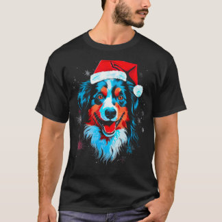 Dog Australian Shepherd Xmas T-Shirt