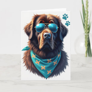 Dog Aviator Fathers Day Card