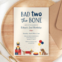 Dog Bad Two The Bone 2nd Birthday Party