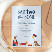 Dog Bad Two The Bone 2nd Birthday Party