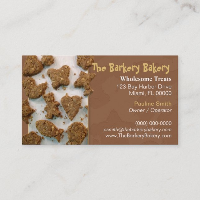 Dog Bakery Business Card (Front)