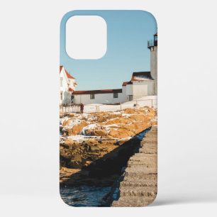 Dog Bar Lighthouse along the ocean coastline of th iPhone 12 Case