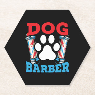 Dog Barber Pet Groomer Pet Salon Fur Artist  Paper Coaster