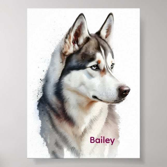 Dog Bathroom Wall Art, Boxer Taking a Bath Poster (Front)