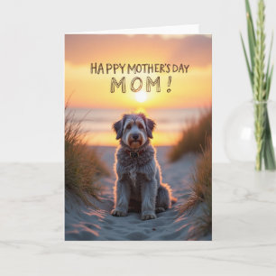Dog Beach Mothers Day Scene Card