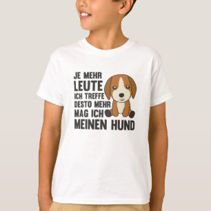 Dog Beagle Doesn't Like People, Cute Dogs T-Shirt