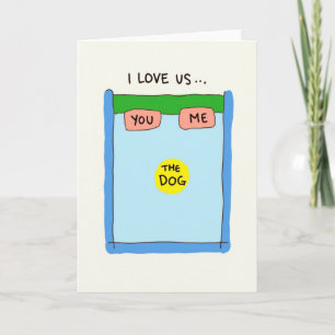 Dog Bed Hog Love Card