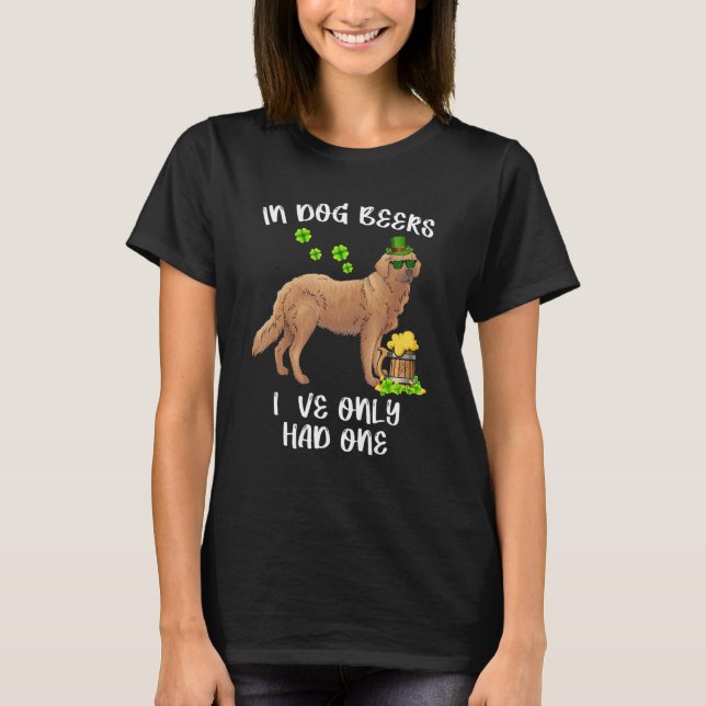 Dog Beers Golden Retriever Irish St Patrick S Day  T-Shirt (Front)